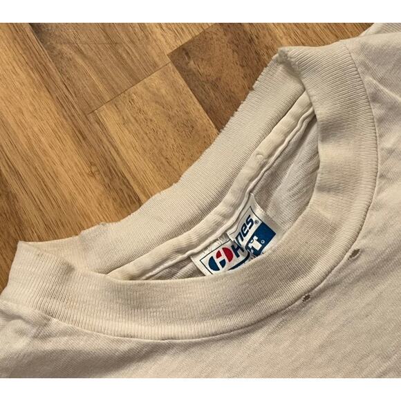 VTG 80s Single Stitch SPRINT CAR RACING Tiny Tee Double Side Cris Eash S Neon - Picture 4 of 8